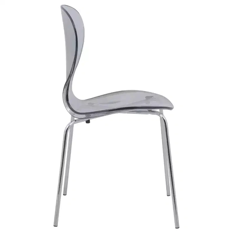 Set da Pranzo 5 Pezzi Bianco - Tavolo Rotondo e 4 Sedie da Pranzo Ergonomiche in Plastica