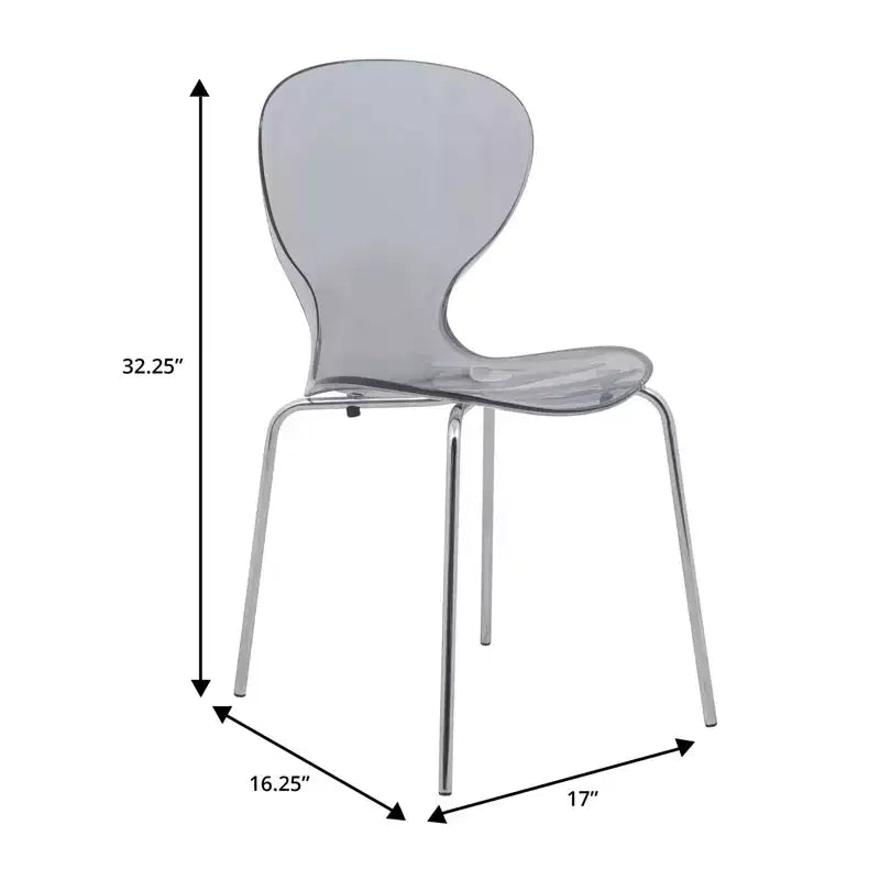 Set da Pranzo 5 Pezzi Bianco - Tavolo Rotondo e 4 Sedie da Pranzo Ergonomiche in Plastica