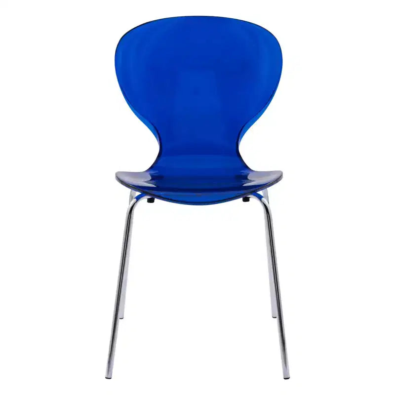 Set da Pranzo 5 Pezzi Bianco - Tavolo Rotondo e 4 Sedie da Pranzo Ergonomiche in Plastica