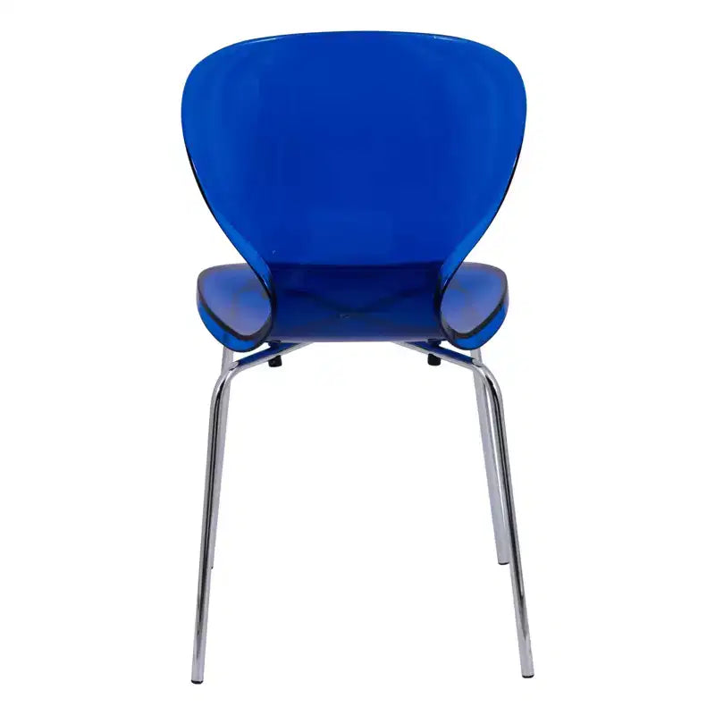 Set da Pranzo 5 Pezzi Bianco - Tavolo Rotondo e 4 Sedie da Pranzo Ergonomiche in Plastica