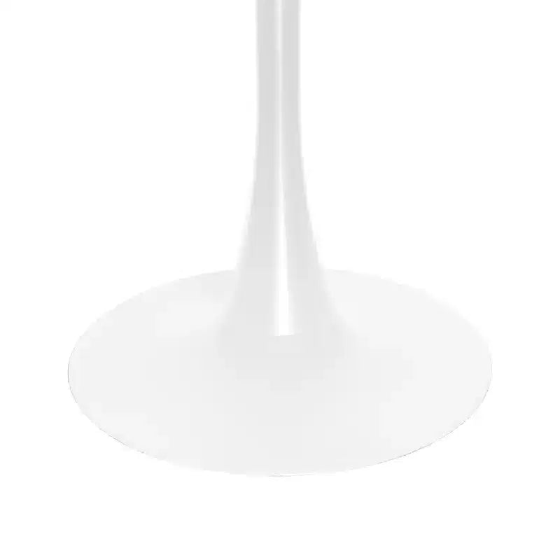 Set da Pranzo 5 Pezzi Bianco - Tavolo Rotondo e 4 Sedie da Pranzo Ergonomiche in Plastica