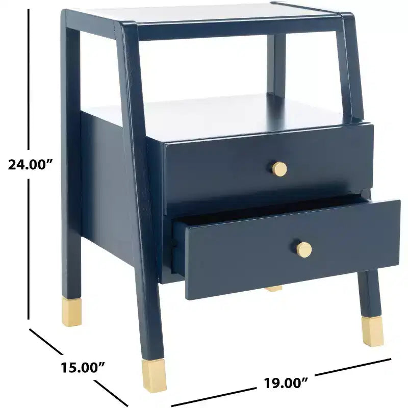 Tavolino d'appoggio Cove con 2 cassetti e 1 ripiano